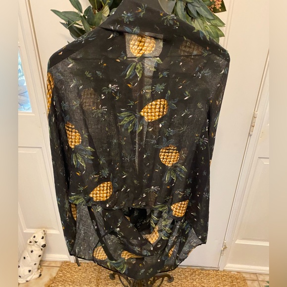 Fun Lightweight Novelty Pineapple Infinity Scarf - Picture 2 of 8
